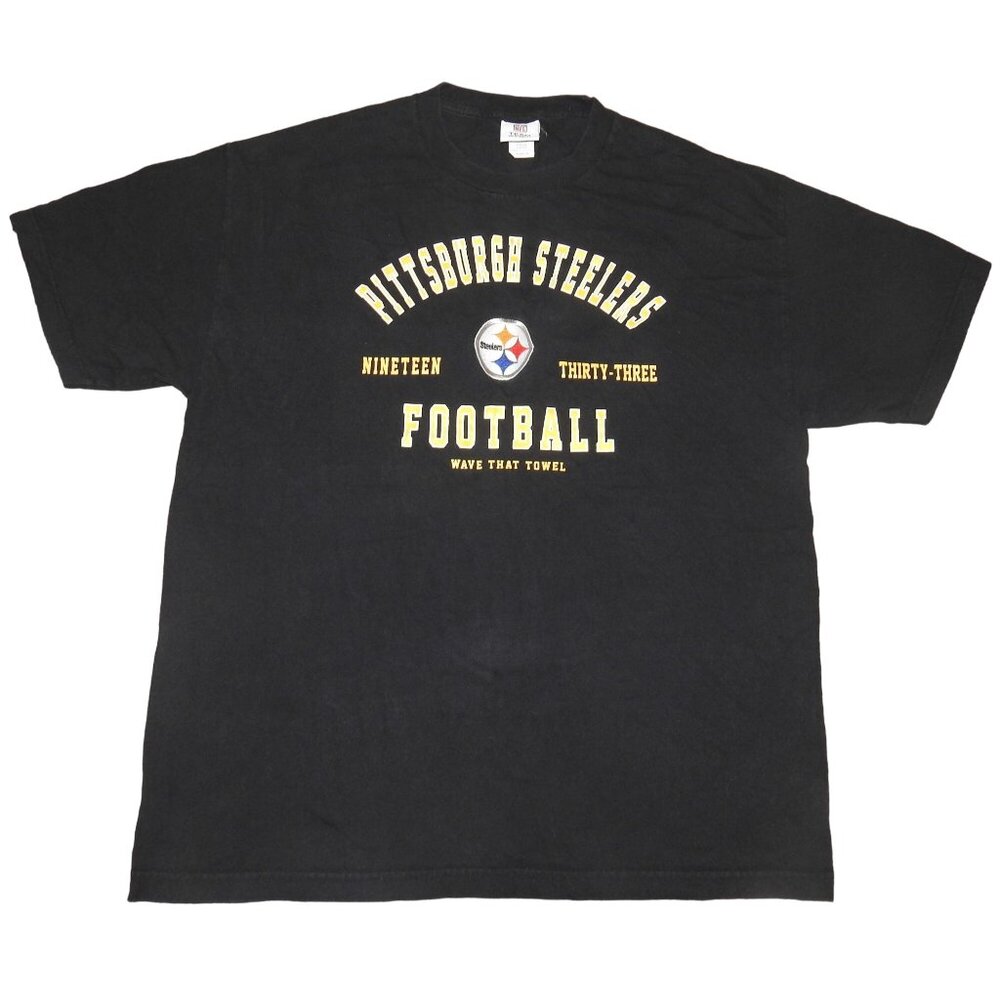Vintage Y2K Pittsburgh Steelers Short Sleeve T-Shirt Men's XL Made in Mexico